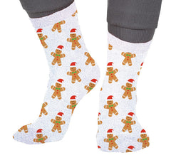 Chaussettes de Noël en pain d'épices à paillettes, tailles 22 à 41
