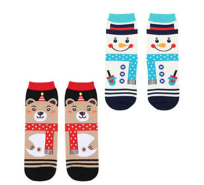 Calcetines Navideños Oso y Muñeco de nieve en modelos surtidos adulto