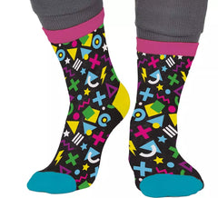 Chaussettes noires années 80 pour adultes