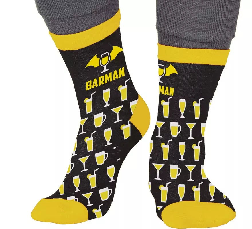 Translation missing: es.Calcetines negros Barman para adultos