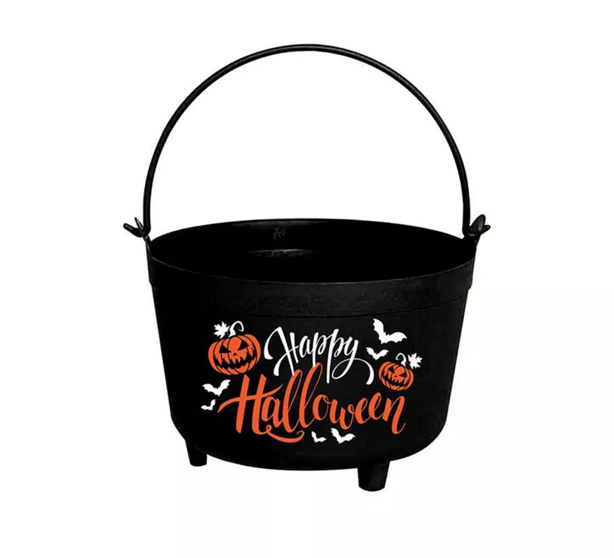 Translation missing: fr.Caldero Calabaza Happy Halloween de 24x23x15 cm