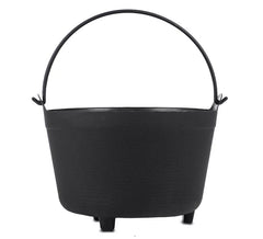 Chaudron noir à trois pieds avec anse 33,4x31x22,7 cm