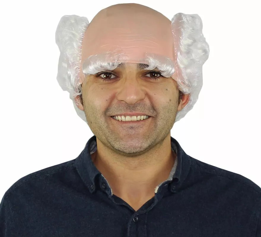 Translation missing: fr.Calva con pelo y cejas blancas de Abuelo