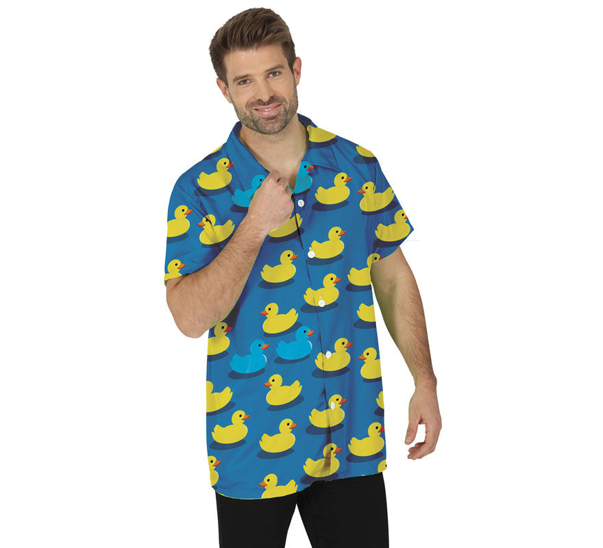 Translation missing: fr.Camisa azul Patos de Goma adulto