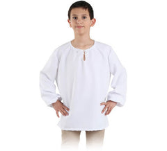 Chemise médiévale blanche pour enfants