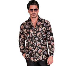 Chemise tête de mort pour homme
