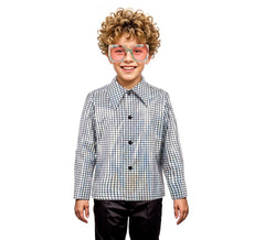 Chemise disco argentée pour garçons