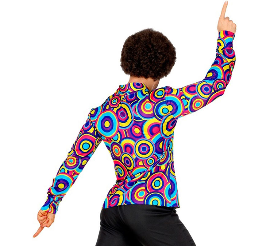 Translation missing: fr.Camisa Disco Estampada de los Años 70 para hombre