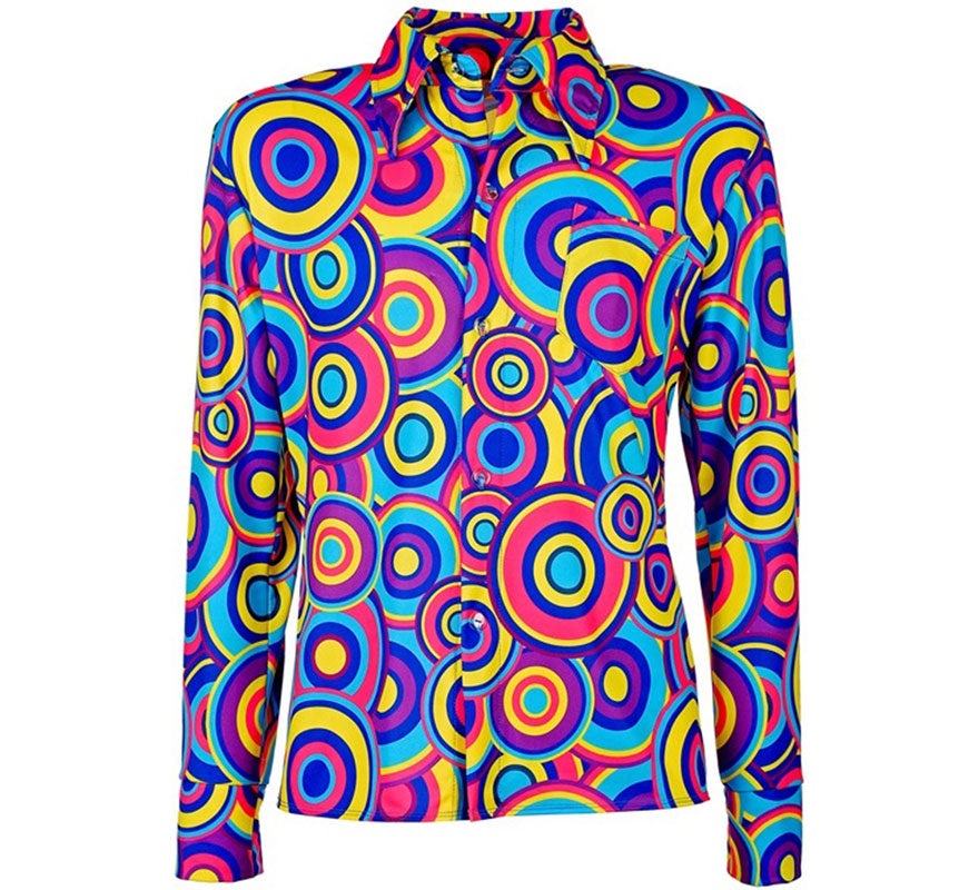 Translation missing: fr.Camisa Disco Estampada de los Años 70 para hombre