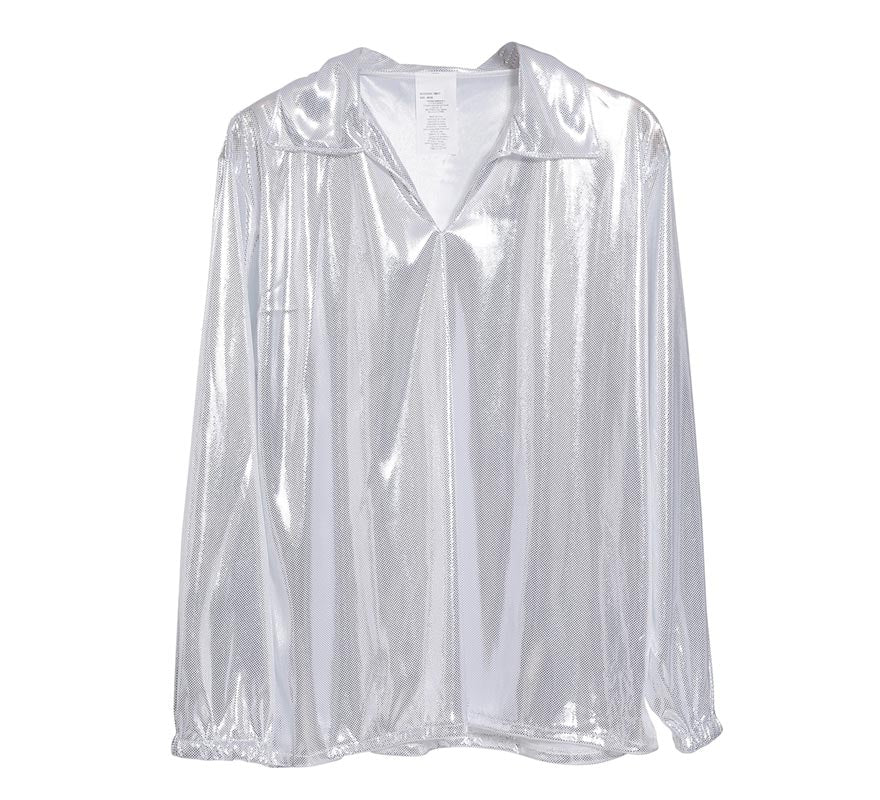 Translation missing: fr.Camisa Disco Plateada para Hombre