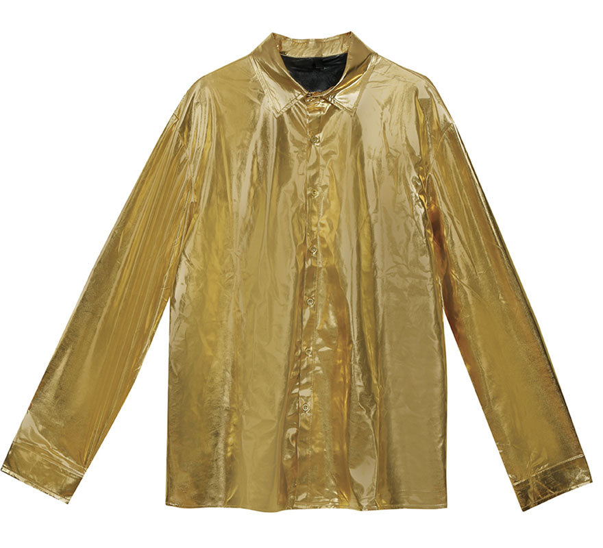Translation missing: fr.Camisa dorada brillante adulto