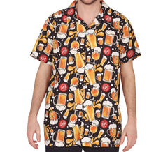 Chemise à imprimé bière adulte
