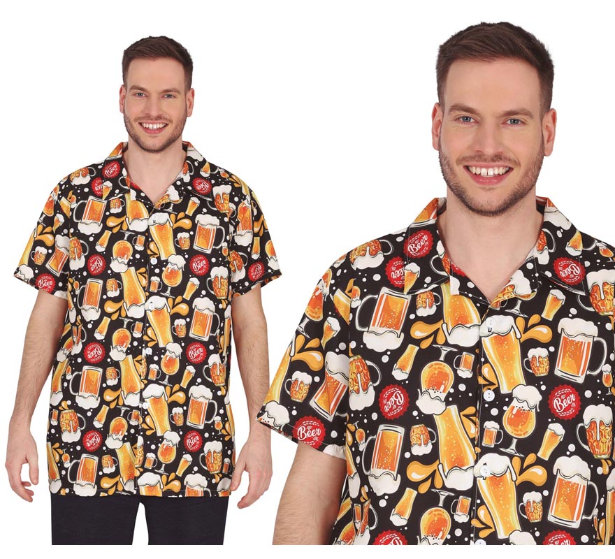 Translation missing: fr.Camisa estampado de Cerveza adulto