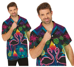 Chemise Adulte Flamants Néon