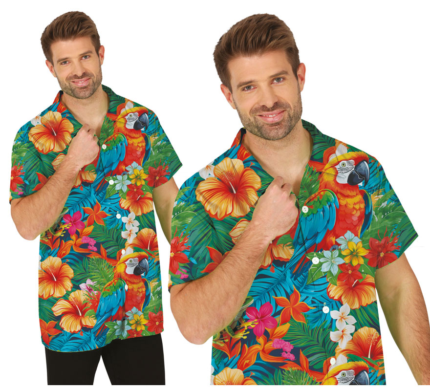 Camisa Flores multicolor adulto