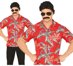 Chemise Hawaïenne avec Perroquets pour Adulte