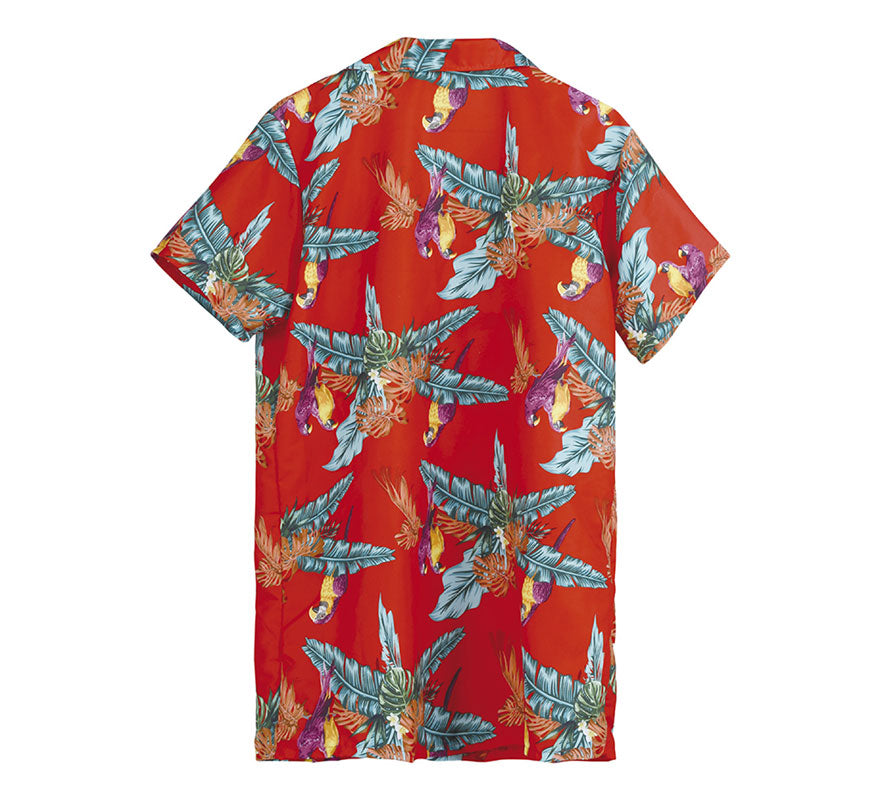 Translation missing: fr.Camisa Hawaiana con Loros para Adulto