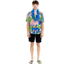 Chemise hawaïenne tropicale pour hommes