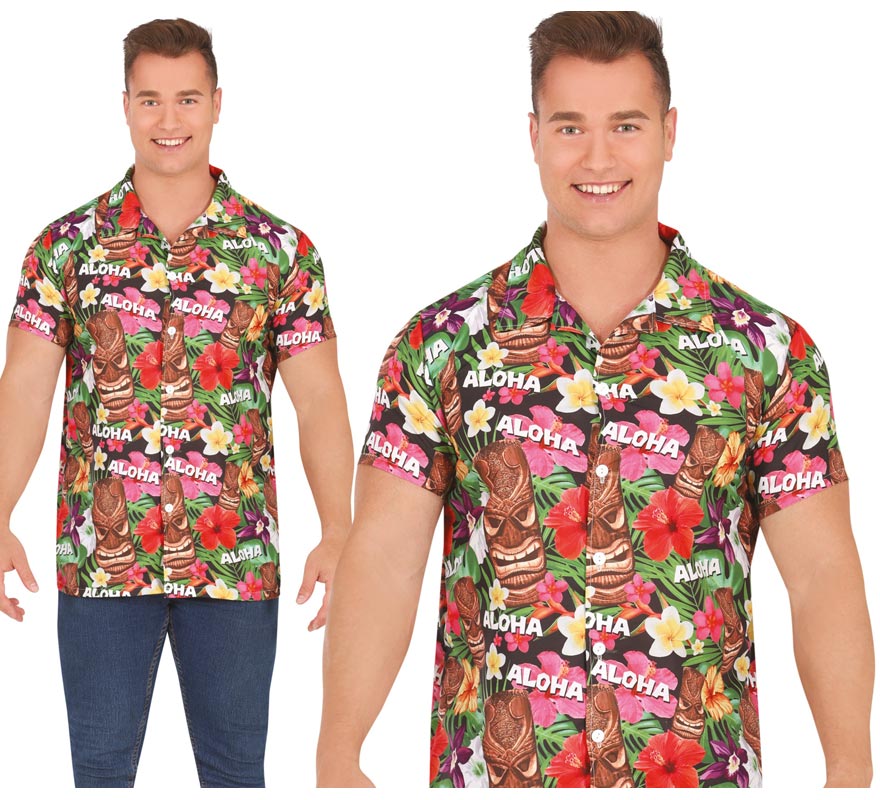 Translation missing: fr.Camisa Hawaii Aloha estampado floral adulto