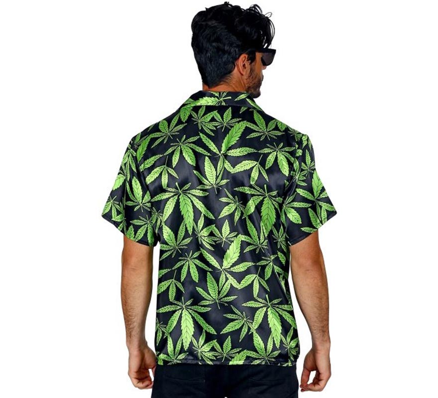 Translation missing: fr.Camisa manga corta Estampado Marihuana para hombre