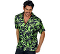 Camisa manga corta Estampado Marihuana para hombre