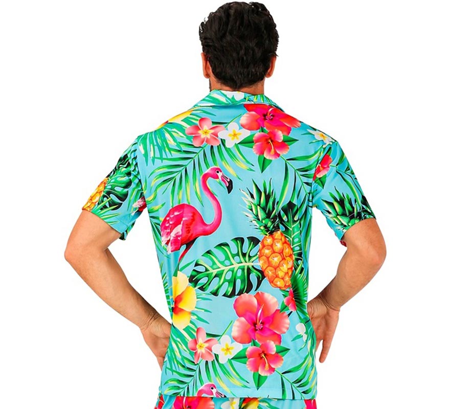 Translation missing: fr.Camisa manga corta Hawaiana Estampado Tropical para hombre