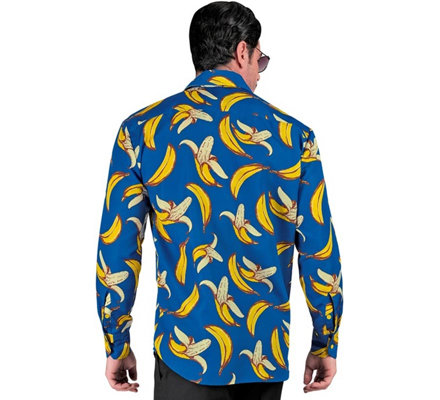 Translation missing: fr.Camisa manga larga con Estampado Plátanos para hombre