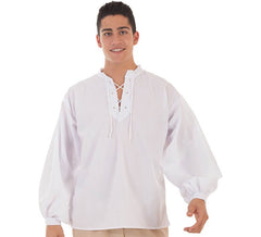 Chemise Médiévale Blanche pour homme