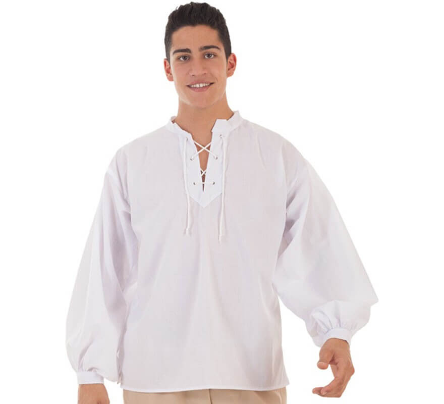 Translation missing: fr.Camisa Medieval Blanca para hombre