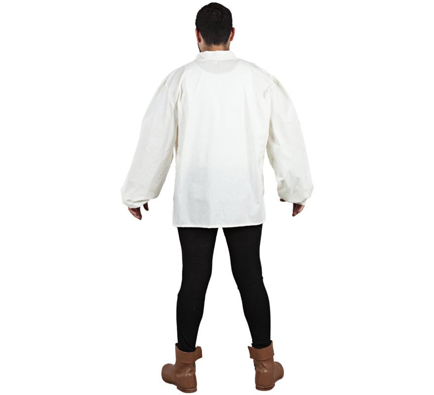Translation missing: fr.Camisa Medieval de Tabernero blanca para hombre