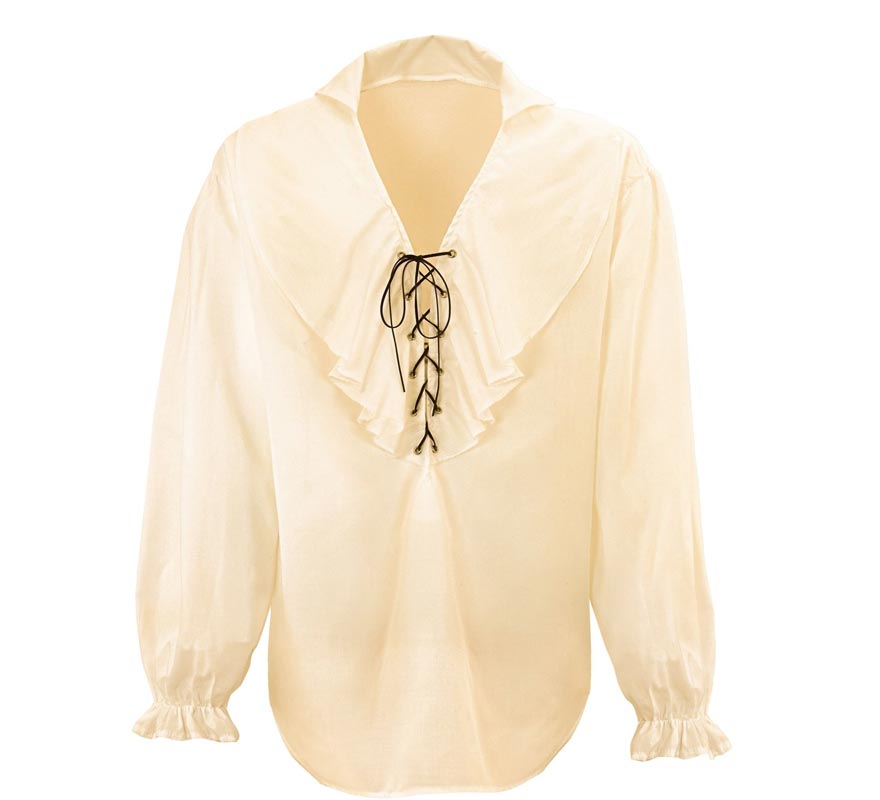 Translation missing: fr.Camisa Medieval Renacentista beige para hombre