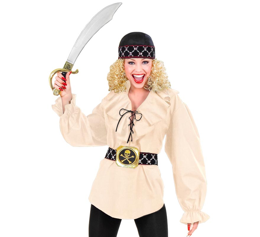 Translation missing: fr.Camisa Medieval Renacentista beige para mujer