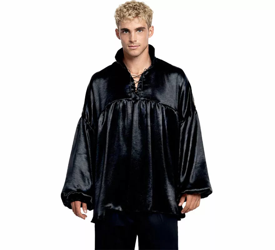 Translation missing: fr.Camisa Negra Medieval o Pirata para hombre
