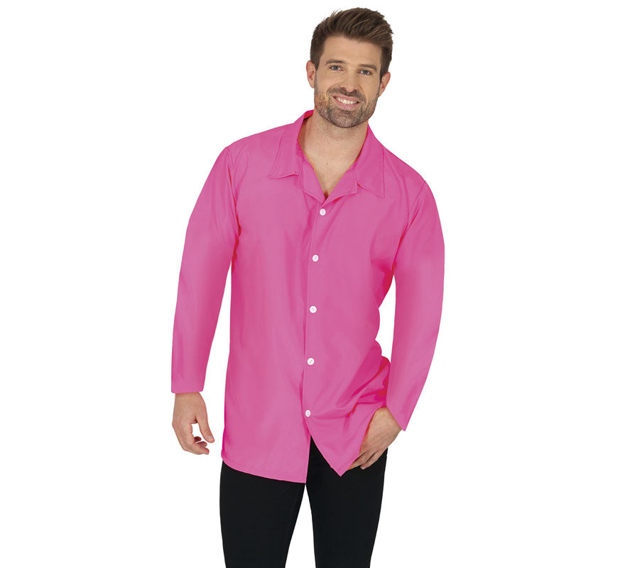 Translation missing: fr.Camisa neón rosa adulto