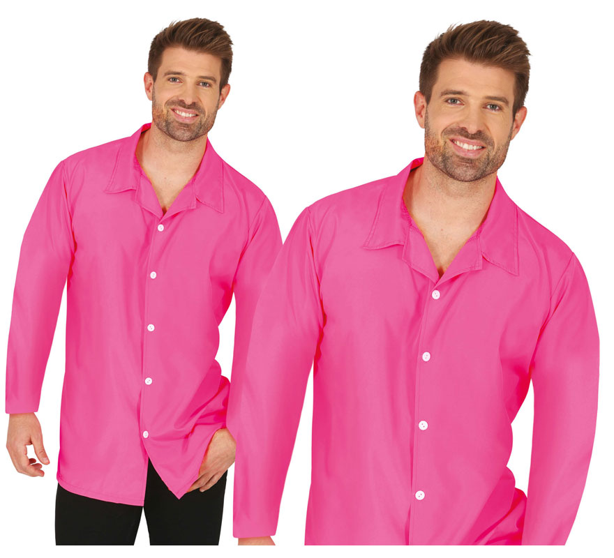Translation missing: fr.Camisa neón rosa adulto
