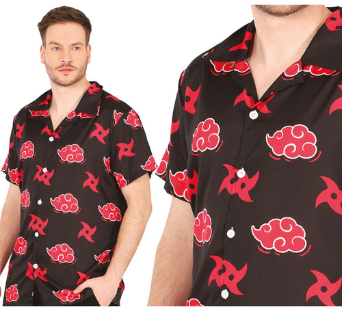 Camisa Nubes rojas de Espadachín adulto