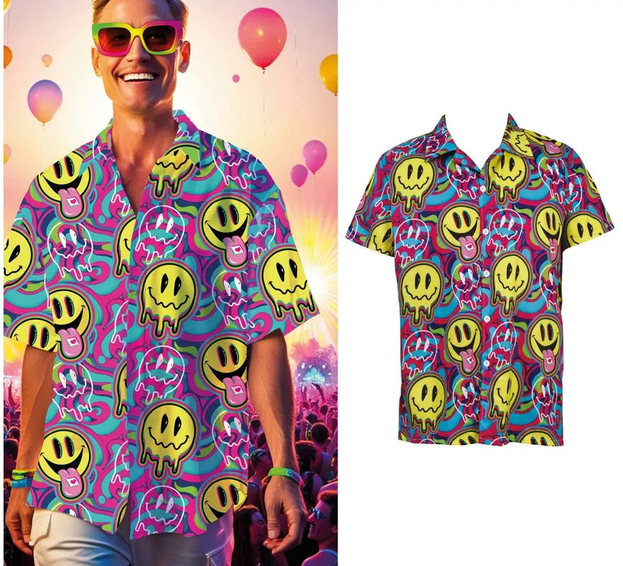 Translation missing: fr.Camisa Psicodélica Smile para hombre