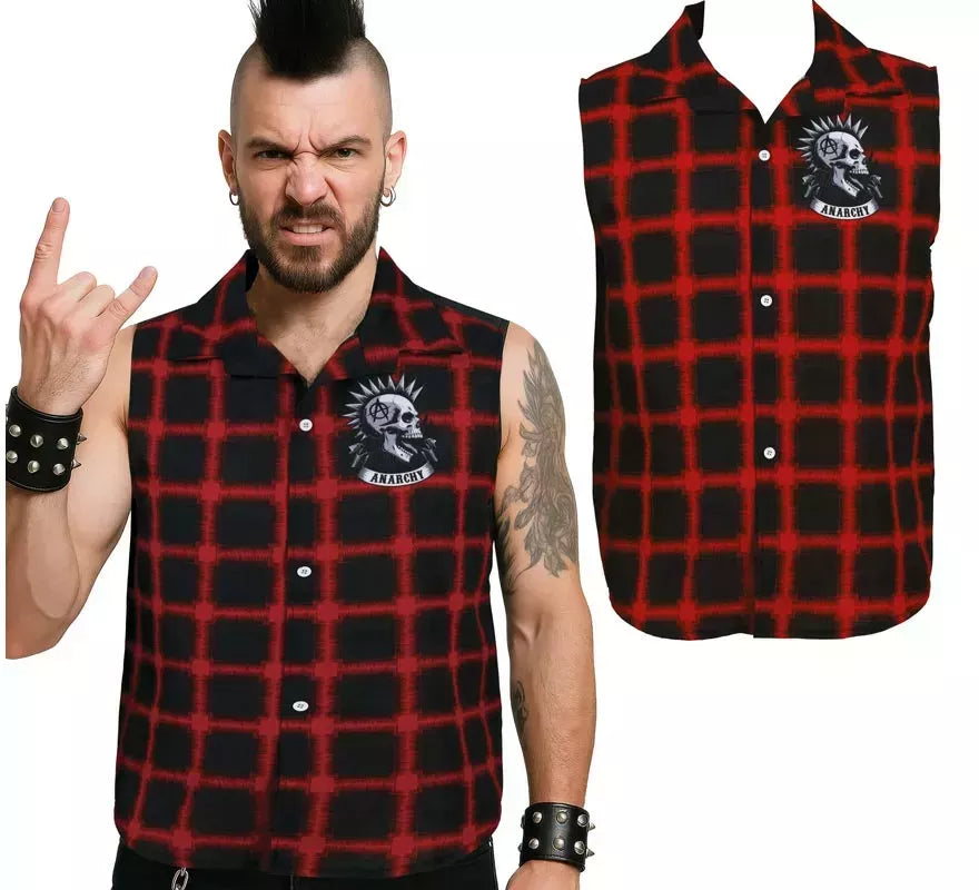 Translation missing: fr.Camisa Punk a cuadros para hombre