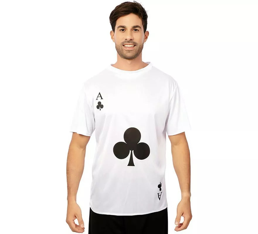 Translation missing: fr.Camiseta blanca As de Trébol adulto