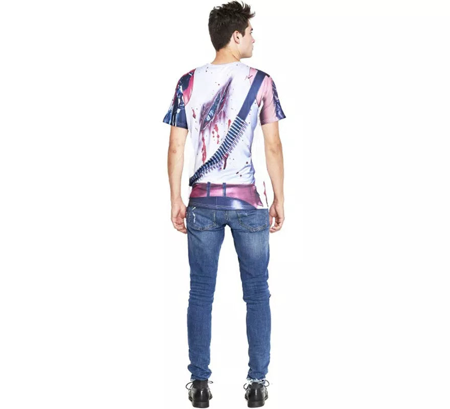 Translation missing: fr.Camiseta con estampado Halloween para hombre
