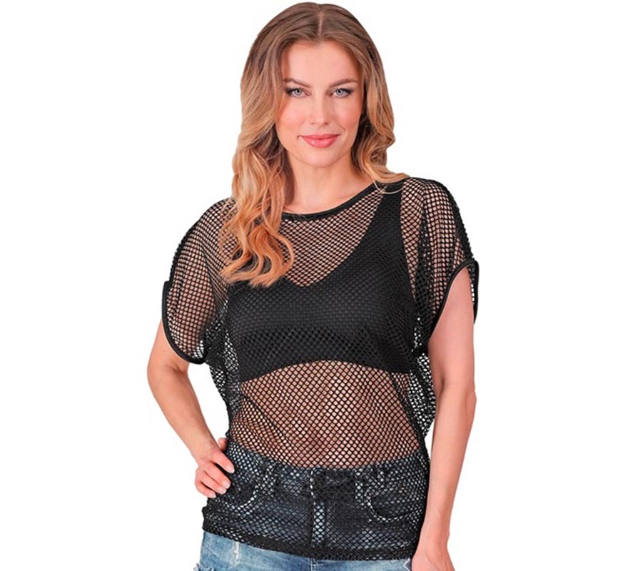 Translation missing: fr.Camiseta de Malla negra para mujer