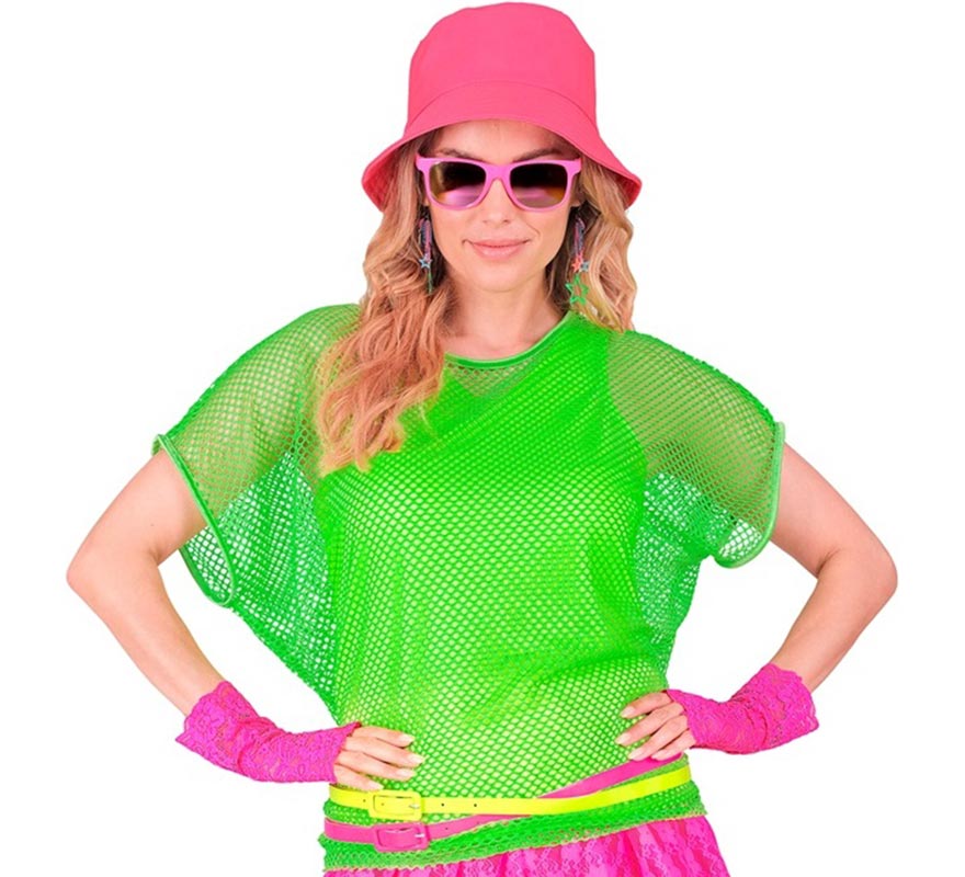 Translation missing: fr.Camiseta de Malla verde neón para mujer