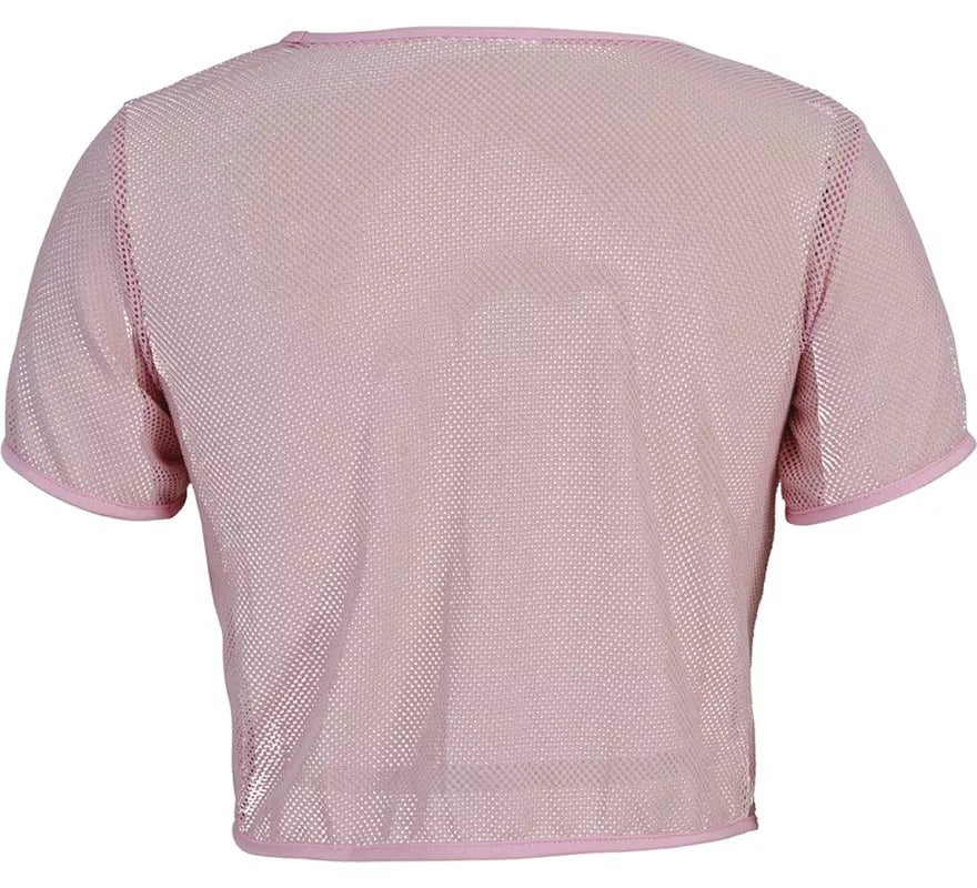 Translation missing: fr.Camiseta de Rejilla Party Girls rosa para mujer