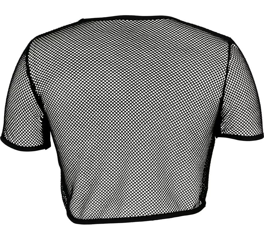 Translation missing: fr.Camiseta de Rejilla Seta negra para mujer
