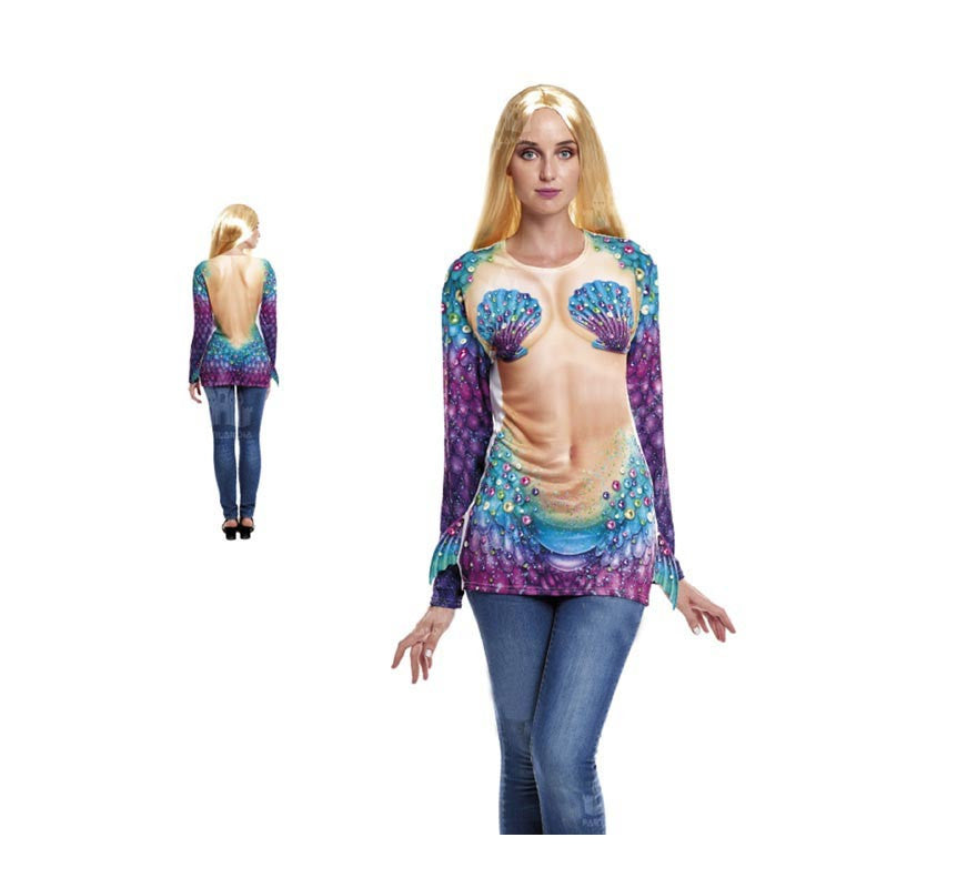 Translation missing: fr.Camiseta de Sirena estampada adulto