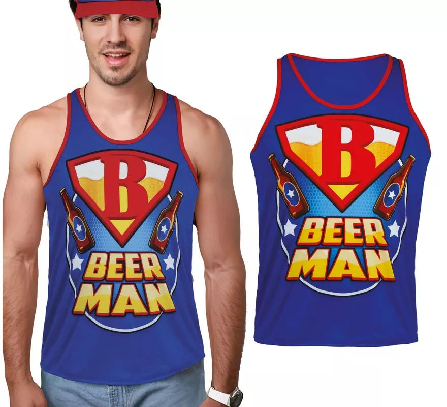 Translation missing: es.Camiseta de Tirantes BeerMan para hombre