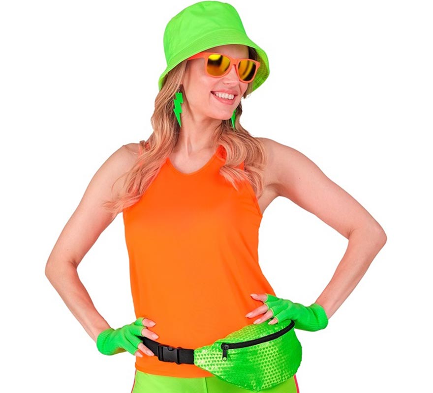 Translation missing: fr.Camiseta de Tirantes naranja neón para mujer