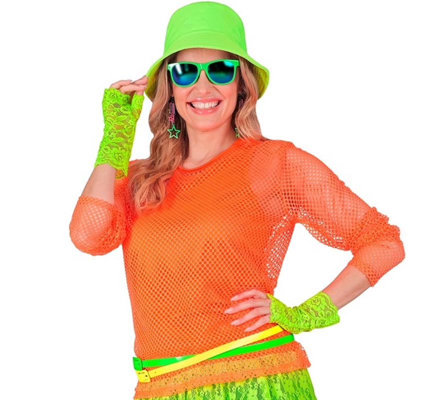 Translation missing: fr.Camiseta de Tirantes naranja neón para mujer