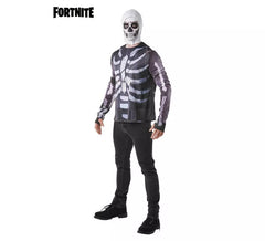 T-Shirt Déguisement avec Capuche Skull Trooper Fortnite pour homme