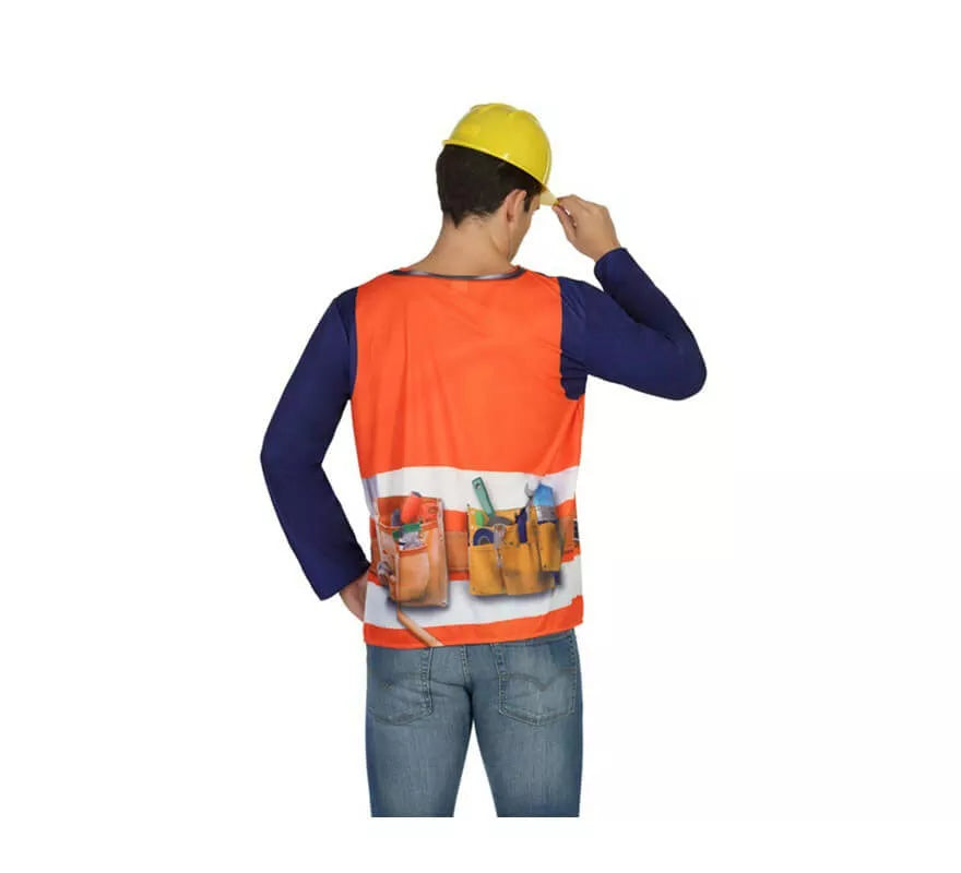 Translation missing: fr.Camiseta disfraz de Albañil para hombre